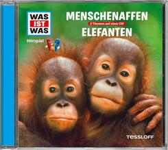 WAS IST WAS H&ouml;rspiele - Menschenaffen / Elefanten, 1 Audio-CD