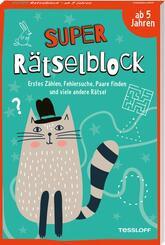 Super R&auml;tselblock ab 5 Jahren. Erstes Z&auml;hlen, Fehlersuche, Paare finden und viele andere R&auml;tsel