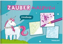 Zaubermalbuch. Einh&ouml;rner