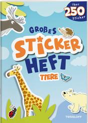 Gro&szlig;es Stickerheft. Tiere