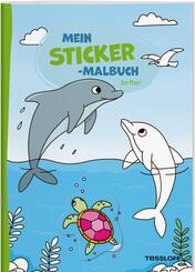 Mein Sticker-Malbuch. Am Meer