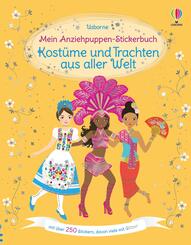 Mein Anziehpuppen-Stickerbuch: Kost&uuml;me und Trachten aus aller Welt