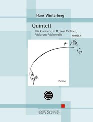 Quintett f&uuml;r Klarinette, 2 Violinen, Viola und Violoncello. Partitur