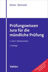 Pr&uuml;fungswissen Jura f&uuml;r die m&uuml;ndliche Pr&uuml;fung