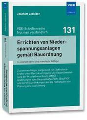 Errichten von Niederspannungsanlagen gem&auml;&szlig; Bauordnung