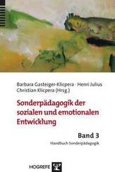 Sonderp&auml;dagogik der sozialen und emotionalen Entwicklung