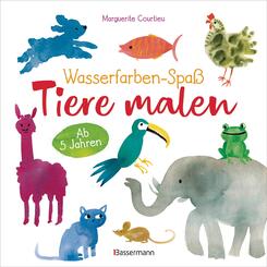 Wasserfarben-Spa&szlig;: Tiere malen. Mit wenigen Pinselstrichen. F&uuml;r Aquarell- und Wasserfarben.