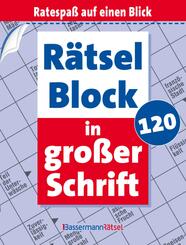 R&auml;tselblock in gro&szlig;er Schrift 120 (5 Exemplare &agrave; 2,99 EUR)