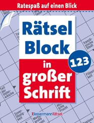 R&auml;tselblock in gro&szlig;er Schrift 123 (5 Exemplare &agrave; 2,99 EUR)