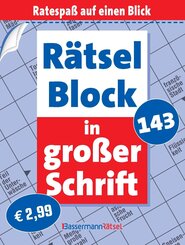 R&auml;tselblock in gro&szlig;er Schrift 143 (5 Exemplare &agrave; 2,99 EUR)