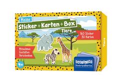 Meine Sticker + Karten + Box - Tiere, m. 1 Beilage