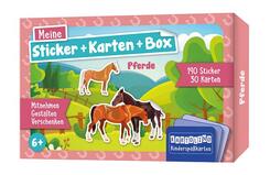 Meine Sticker + Karten + Box - Pferde, m. 1 Beilage