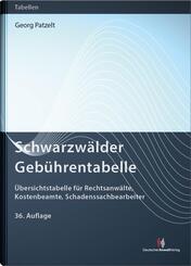 Schwarzw&auml;lder Geb&uuml;hrentabelle