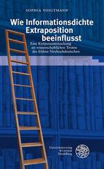 Wie Informationsdichte Extraposition beeinflusst