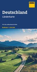 ADAC L&auml;nderkarte Deutschland 1:650.000