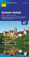ADAC Bundesl&auml;nderkarte Deutschland 04 Sachsen-Anhalt 1:250.000