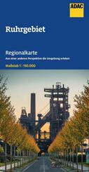 ADAC Regionalkarte 07 Ruhrgebiet 1:150.000
