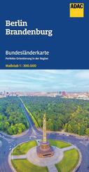ADAC Bundesl&auml;nderkarte Deutschland 05 Berlin, Brandenburg 1:300.000