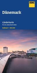 ADAC L&auml;nderkarte D&auml;nemark 1:300.000
