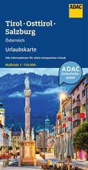 ADAC Urlaubskarte &Ouml;sterreich 05 Tirol, Osttirol, Salzburg 1:150.000