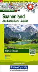 K&uuml;mmerly+Frey Wandertourenkarte 5 Saanenland 1:50.000