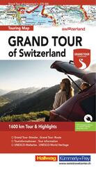 Hallwag Strassenkarte Grand Tour of Switzerland Map 1:275.000