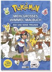 Pok&eacute;mon: Mein gro&szlig;es Wimmel-Malbuch - Ash und seine Freunde