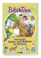 Bibi & Tina: Superstarker Sticker- und Malblock f&uuml;r Pferdefans