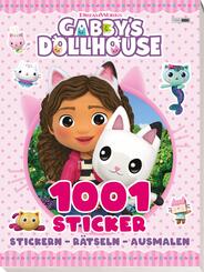 Gabby's Dollhouse: 1001 Sticker: Stickern - R&auml;tseln - Ausmalen