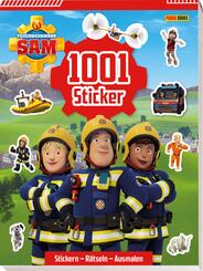 Feuerwehrmann Sam: 1001 Sticker: Stickern - R&auml;tseln - Ausmalen