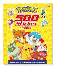 Pok&eacute;mon: 500 Sticker Paldea - Stickern - R&auml;tseln - Ausmalen