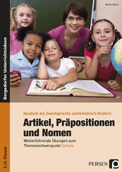 Artikel, Pr&auml;positionen und Nomen, 3./4. Klasse