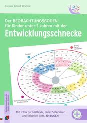 Der Beobachtungsbogen f&uuml;r Kinder unter 3 Jahren mit der Entwicklungsschnecke