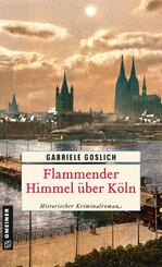 Flammender Himmel &uuml;ber K&ouml;ln