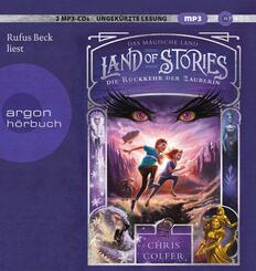 Land of Stories - Das magische Land - Die R&uuml;ckkehr der Zauberin, 2 Audio-CD, 2 MP3