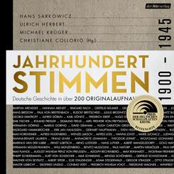 Jahrhundertstimmen 1900-1945 - Deutsche Geschichte in &uuml;ber 200 Originalaufnahmen,3 Audio-CD, 3 MP3