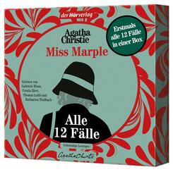 Miss Marple - Alle 12 F&auml;lle,10 Audio-CD, 10 MP3