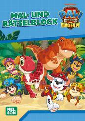 PAW Patrol Kindergartenheft: PAW Patrol - Der Dinofilm: Mal- und R&auml;tselblock