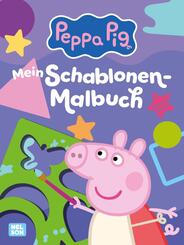 Peppa Wutz Ausmalbilder: Mein Schablonen-Malbuch