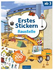 Erstes Stickern - Baustelle