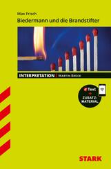 STARK Max Frisch: Biedermann und die Brandstifter - Deutsch - Interpretationen, m. 1 Buch, m. 1 Beilage