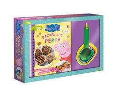 Backen mit Peppa Pig - Back-Set f&uuml;r Kinder (Rezeptbuch und 5 Messbecher)