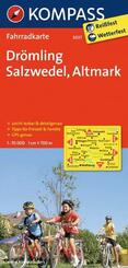 KOMPASS Fahrradkarte 3037 Dr&ouml;mling - Salzwedel - Altmark 1:70.000