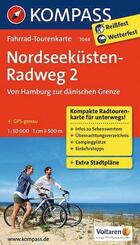 Nordseek&uuml;stenradweg 2, Von Hamburg/Elbe zur d&auml;nischen Grenze 1 : 50 000