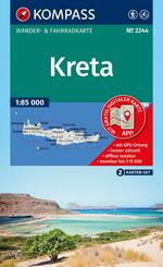KOMPASS Wanderkarten-Set 2244 Kreta (2 Karten) 1:85.000