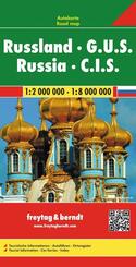 freytag & berndt Stra&szlig;enkarte Russland - G.U.S. 1:2 Mio.