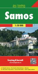 freytag & berndt Stra&szlig;enkarte Samos 1:50.000