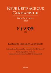 Neue Beitr&auml;ge zur Germanistik, Band 24 / Heft 1 / 2025