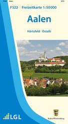Topographische Freizeitkarte Baden-W&uuml;rttemberg Aalen