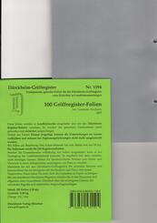 100 D&uuml;rckheimRegister&reg;-FOLIEN f&uuml;r STEUERGESETZE u.a; zum Einheften und Unterteilen der Gesetzessammlungen